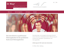 Tablet Screenshot of drmayr-personal.at